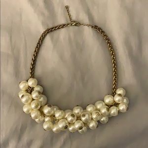 Gold and cream necklace